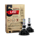 Carsthetics Sketch LED Headlight Steel - H3 Single Color Low Beam
