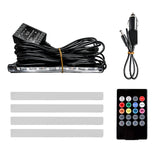 Acoustic Lamp 9x4 LED Interior Lights with Music Control + Wireless Remote Control with Sound Active Function