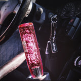 Bubble Shift Knob Stick Crystal Transparent Throw Gear Shifter 20cm (Red)