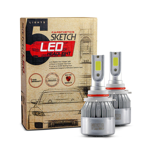 Carsthetics Sketch LED Headlight Breeze - 9012 Single Color Low Beam