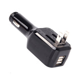 Lycas 2-in-1 12V and 220V Portable Car Charger (Black)
