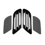 Universal Car Decorative Air Flow Intake Hood Scoop Bonnet Vent Sticker Cover Hood (Black)
