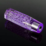 Bubble Shift Knob Stick Crystal Transparent Throw Gear Shifter 15cm (Purple)