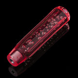 Bubble Shift Knob Stick Crystal Transparent Throw Gear Shifter 20cm (Red)